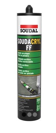 Mastic acrylique maconnerie Soudacryl FF gris 300ml